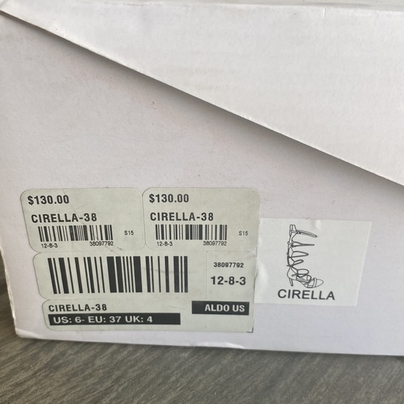 Gladiator Tan Suede ALDO Heals. Size 6.5. Never worn. - Picture 5 of 5